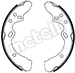 комплект спирачна челюст METELLI             