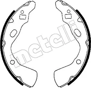 комплект спирачна челюст METELLI             