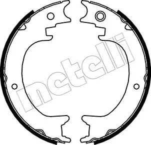 комплект спирачна челюст, ръчна спирачка METELLI             