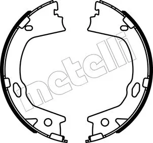 комплект спирачна челюст, ръчна спирачка METELLI             