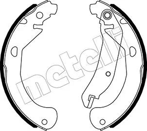 комплект спирачна челюст METELLI             