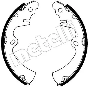 комплект спирачна челюст METELLI             