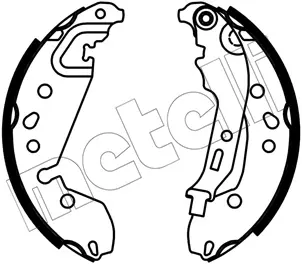 комплект спирачна челюст METELLI             