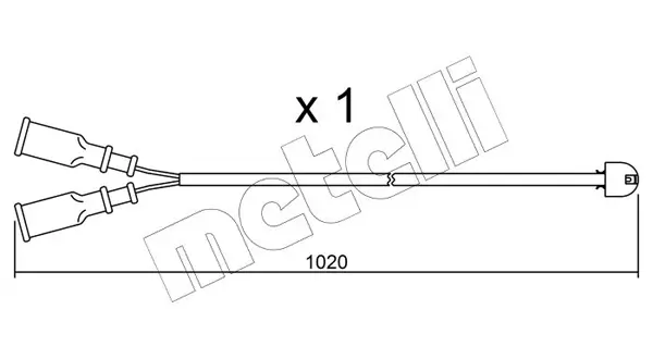предупредителен контактен сензор, износване на накладките METELLI             