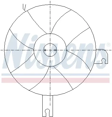 вентилатор, охлаждане на двигателя NISSENS             