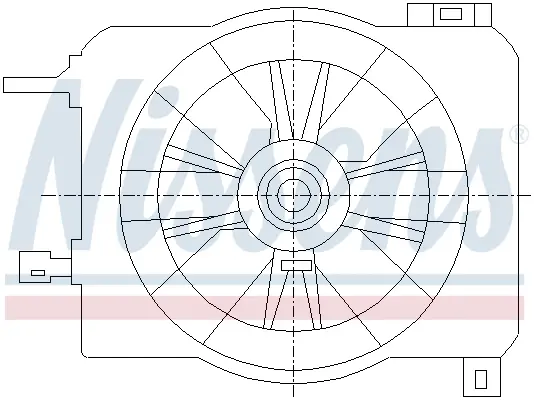 вентилатор, охлаждане на двигателя NISSENS             