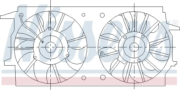 вентилатор, охлаждане на двигателя NISSENS             