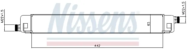 маслен радиатор, двигателно масло NISSENS             