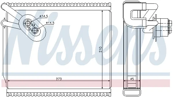 изпарител, климатична система NISSENS             