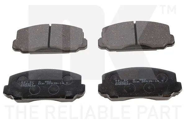 комплект спирачно феродо, дискови спирачки NK                  