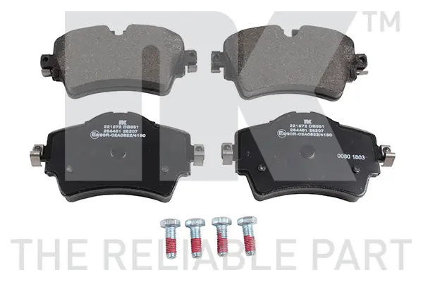 комплект спирачно феродо, дискови спирачки NK                  