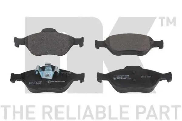 комплект спирачно феродо, дискови спирачки NK                  