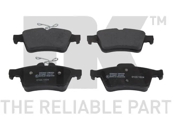 комплект спирачно феродо, дискови спирачки NK                  