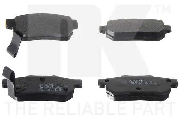 комплект спирачно феродо, дискови спирачки NK                  