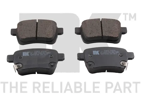 комплект спирачно феродо, дискови спирачки NK                  