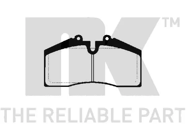 комплект спирачно феродо, дискови спирачки NK                  