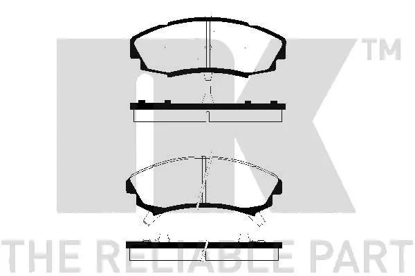 комплект спирачно феродо, дискови спирачки NK                  