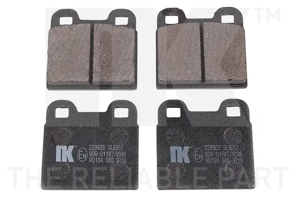 комплект спирачно феродо, дискови спирачки NK                  