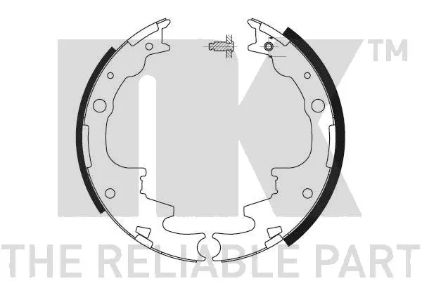 Комплект спирачна челюст NK