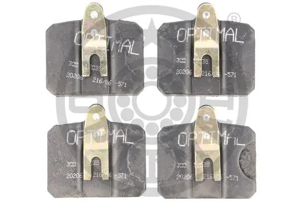 комплект спирачно феродо, дискови спирачки OPTIMAL             