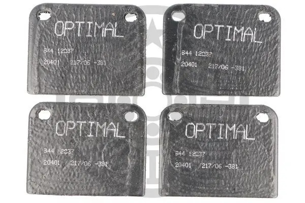 комплект спирачно феродо, дискови спирачки OPTIMAL             