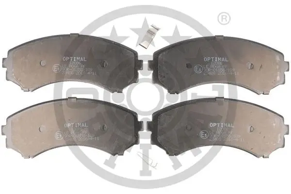 комплект спирачно феродо, дискови спирачки OPTIMAL             