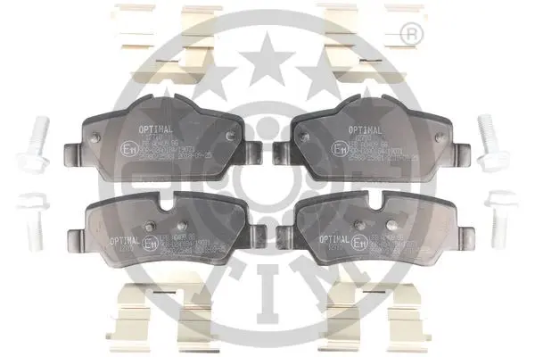 комплект спирачно феродо, дискови спирачки OPTIMAL             
