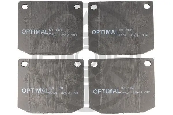 комплект спирачно феродо, дискови спирачки OPTIMAL             