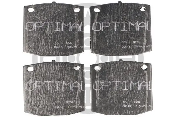 комплект спирачно феродо, дискови спирачки OPTIMAL             