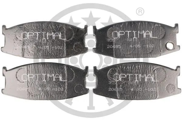 комплект спирачно феродо, дискови спирачки OPTIMAL             