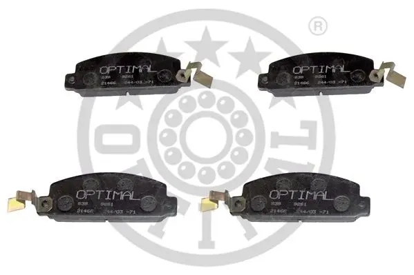 комплект спирачно феродо, дискови спирачки OPTIMAL             