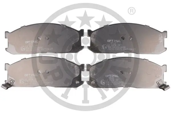 комплект спирачно феродо, дискови спирачки OPTIMAL             