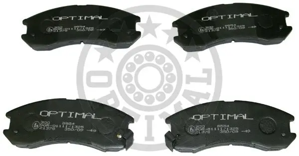 комплект спирачно феродо, дискови спирачки OPTIMAL             