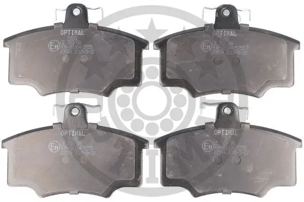 комплект спирачно феродо, дискови спирачки OPTIMAL             