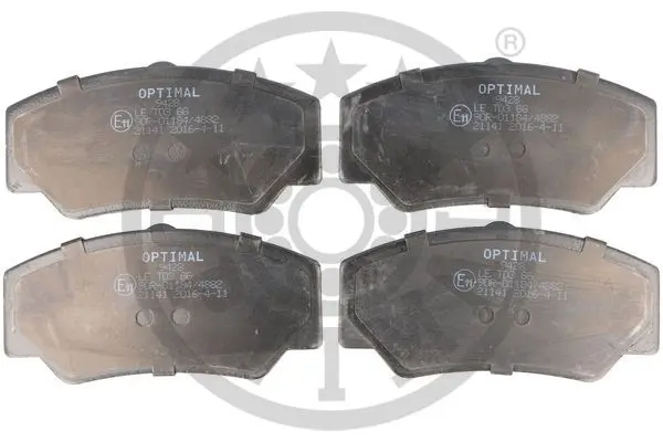 Комплект спирачно феродо, дискови спирачки OPTIMAL