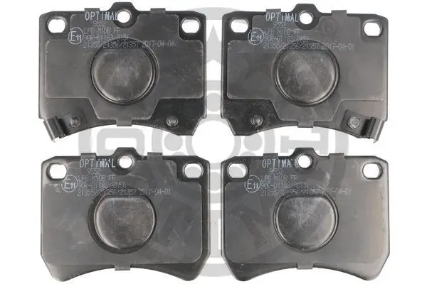 комплект спирачно феродо, дискови спирачки OPTIMAL             