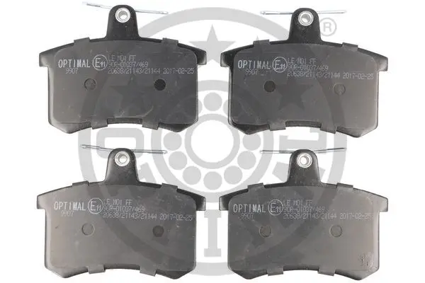 комплект спирачно феродо, дискови спирачки OPTIMAL             