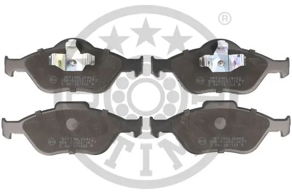 комплект спирачно феродо, дискови спирачки OPTIMAL             