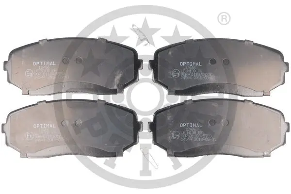комплект спирачно феродо, дискови спирачки OPTIMAL             