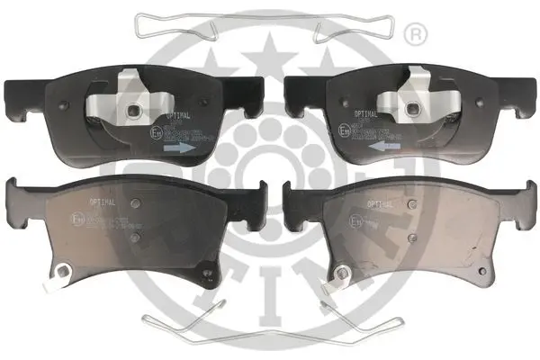 комплект спирачно феродо, дискови спирачки OPTIMAL             