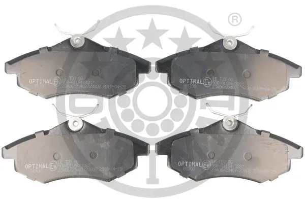 комплект спирачно феродо, дискови спирачки OPTIMAL             
