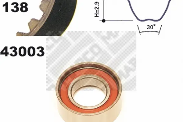 комплект ангренажен ремък MAPCO               