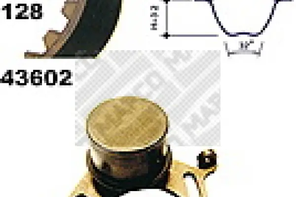 комплект ангренажен ремък MAPCO               