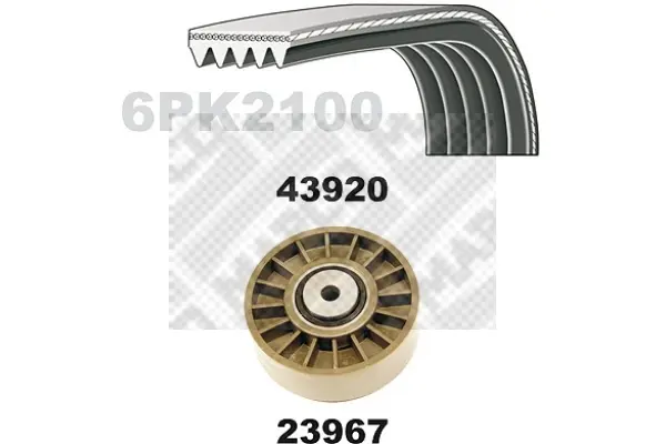 комплект пистов ремък MAPCO               