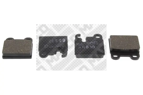 комплект спирачно феродо, дискови спирачки MAPCO               