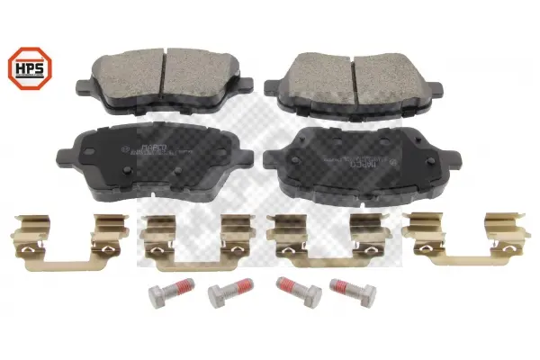 комплект спирачно феродо, дискови спирачки MAPCO               