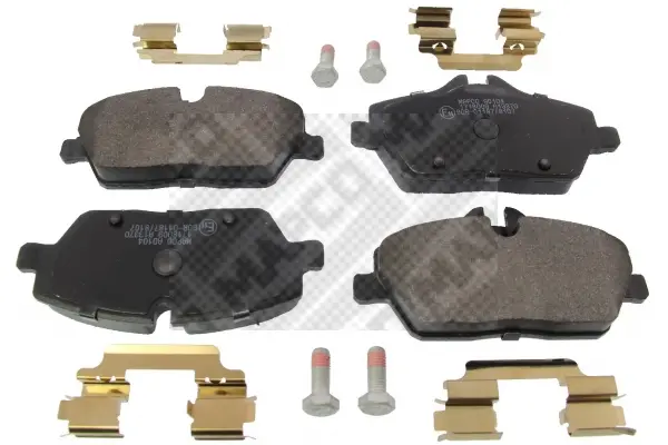 комплект спирачно феродо, дискови спирачки MAPCO               