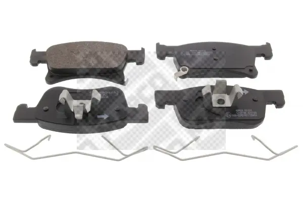 комплект спирачно феродо, дискови спирачки MAPCO               