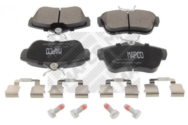 комплект спирачно феродо, дискови спирачки MAPCO               