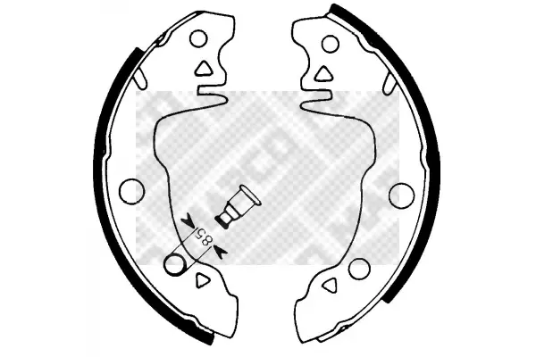 комплект спирачна челюст MAPCO               